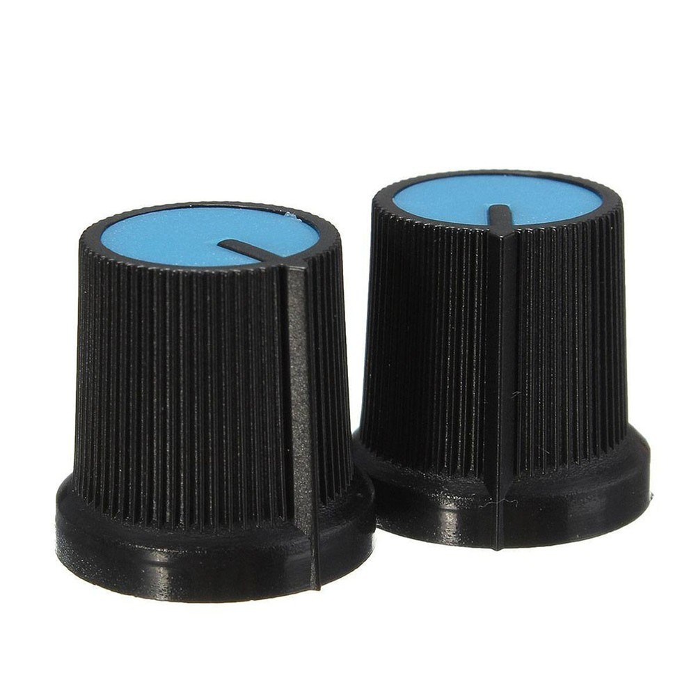 10 PCS Plastic Control Knobs Guitar Round Volume Potentiometer Hole
