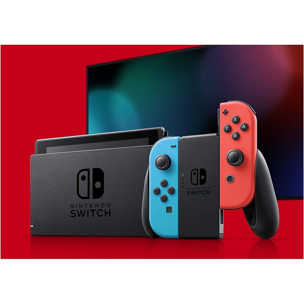 Nintendo Switch 32GB Console with Neon Red/Blue Joy-Con Controllers