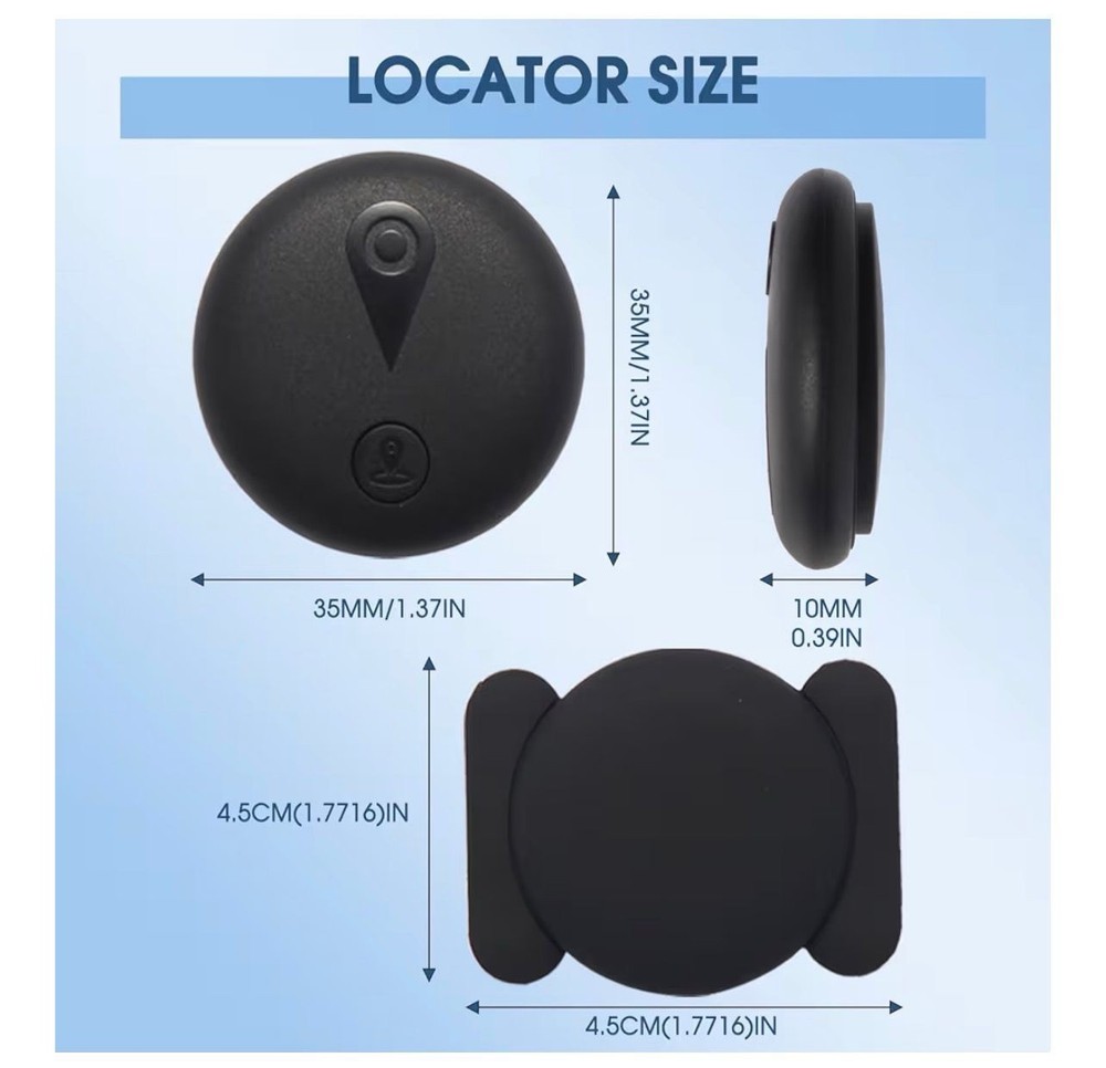 Mini GPS Tracker for Car Magnetic Bluetooth No Subscription iOS Find My Device