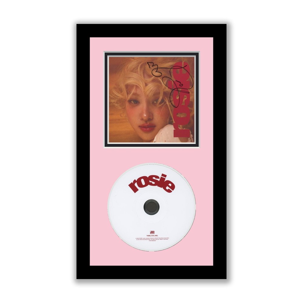 Rosé Autographed Signed Framed CD Rosie ACOA