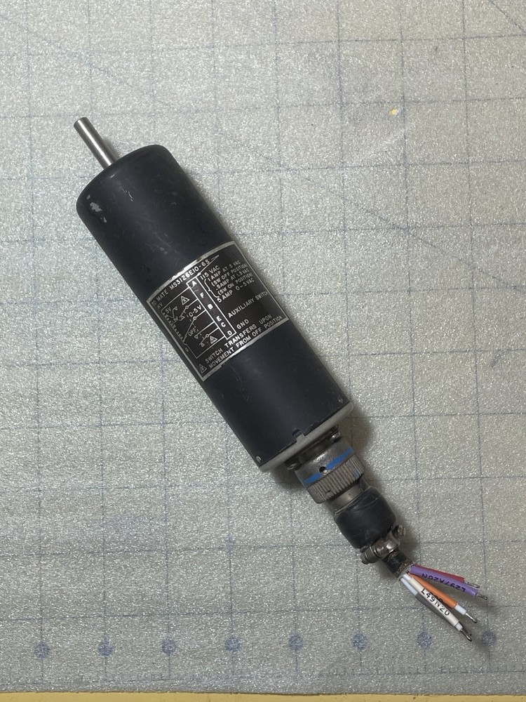 F-4 Phantom Cockpit Instrument Lighting Control  (Variable Transformer)