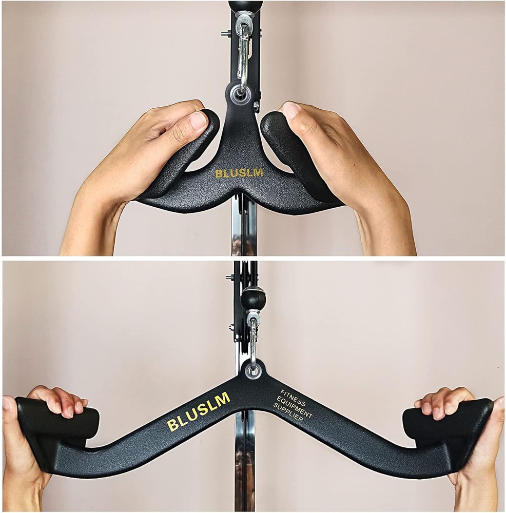 LAT Pull Down Bar for Cable Machine, LAT Pulldown Attachments T Bar V Bar Cable