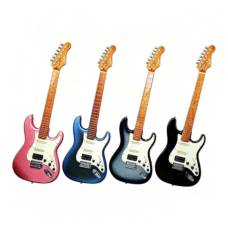 High-Grade Solid Wood Smart Electric Guitar Built-in 8 Effects Processor