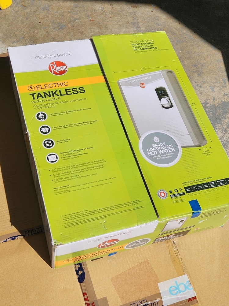 PARTS / REPAIR - RHEEM PERFORMANCE RETEX-18 ELECTRIC TANKLESS WATER HEATER 18kW