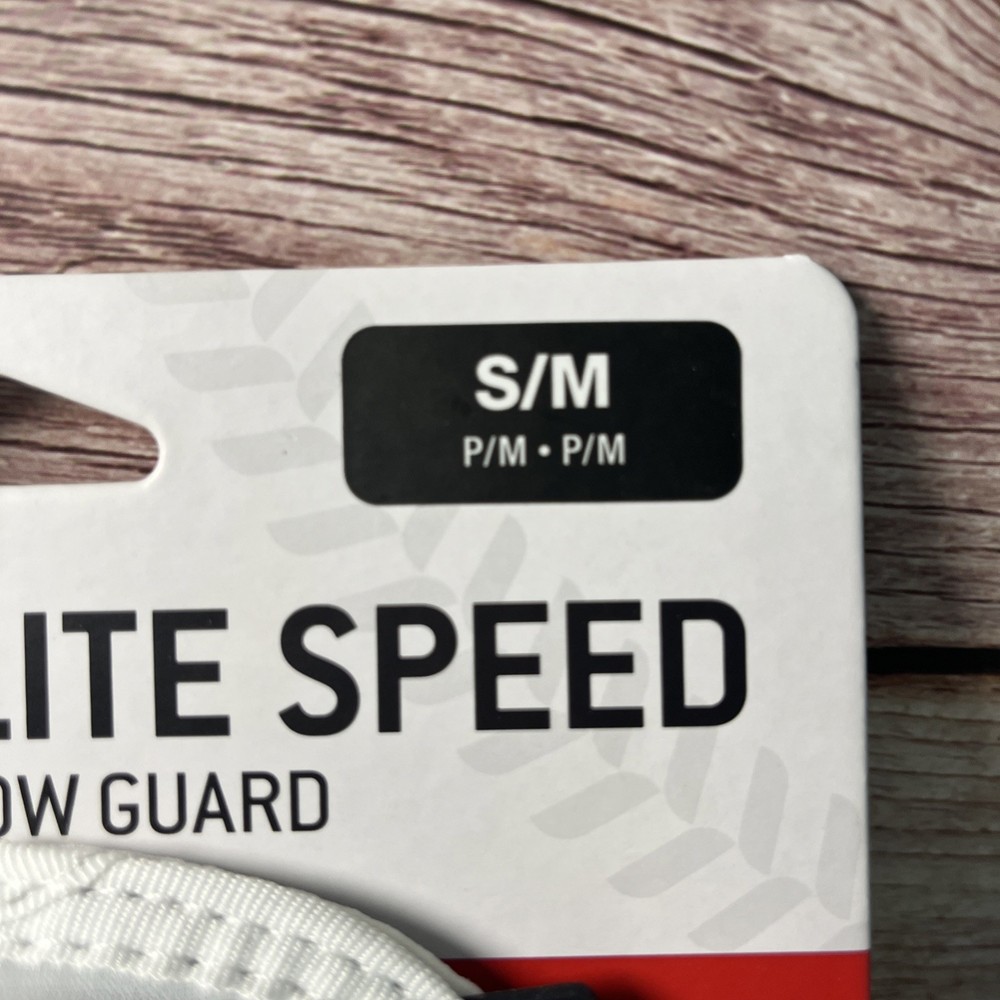 G FORM ELITE SPEED BATTER ELBOW GUARD WHITE SMART FLEX SMALL/MEDIUM