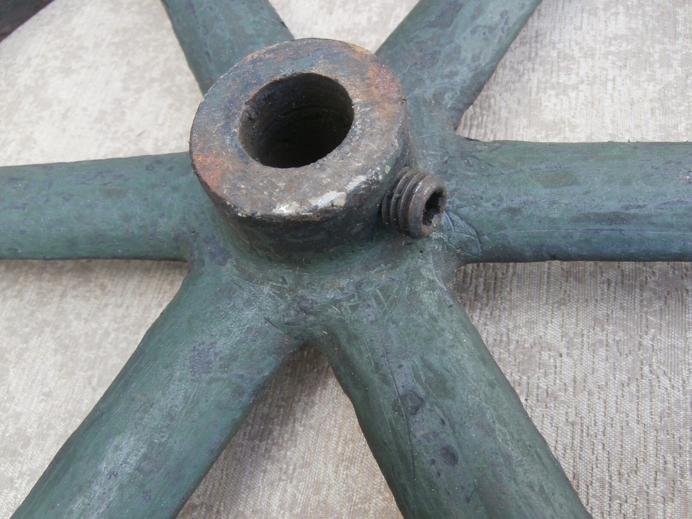 Vintage 15" Iron Pulley Wheel