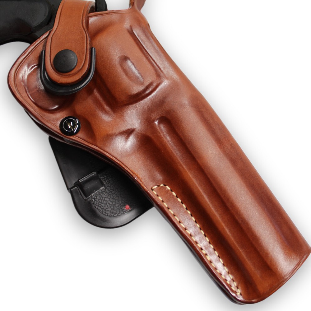 Leather OWB Paddle Holster Custom Fit, Colt Python 357 Revolver 6" Barrel #1306#