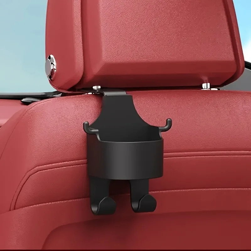 1/2Multifunctional Car Storage Rack with Hooks、Cup Holder and Storage Box - Dura