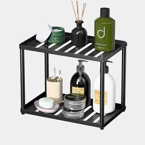 2 Tier Bathroom Counter Organizer, Rectangular Vanity Standard Version