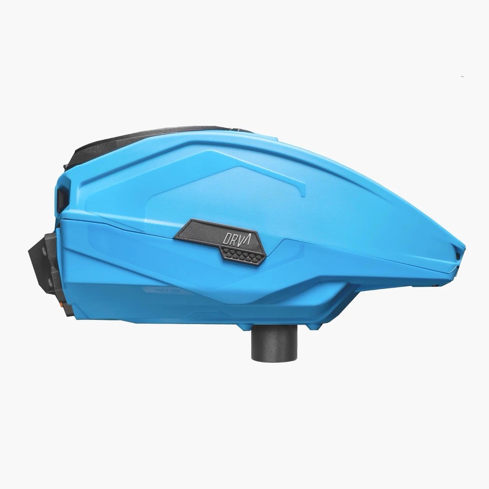 CRBN DRV Electronic Paintball 200rd Loader Hopper w/ Display Cyan