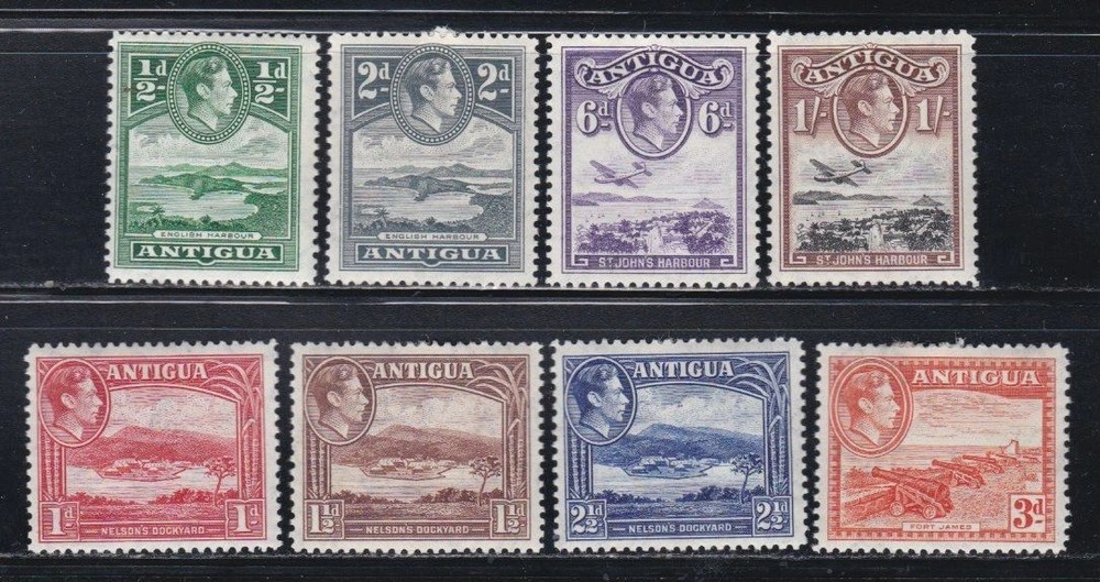 Antigua - Scott #s 84-91, hinged