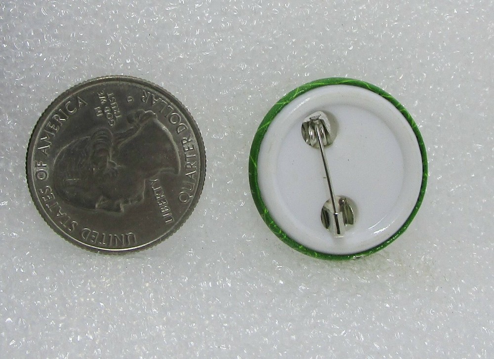 Go Green Button Pin