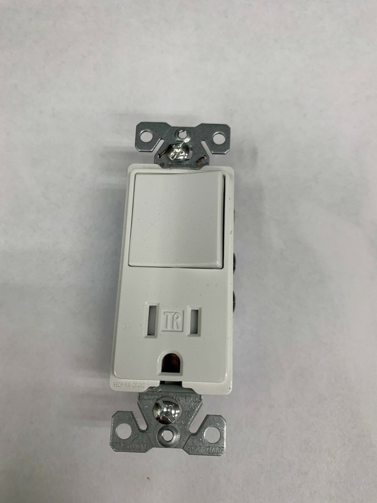 Cooper Wiring Devices TR7730W Single Pole Switch & Grounding Receptacle