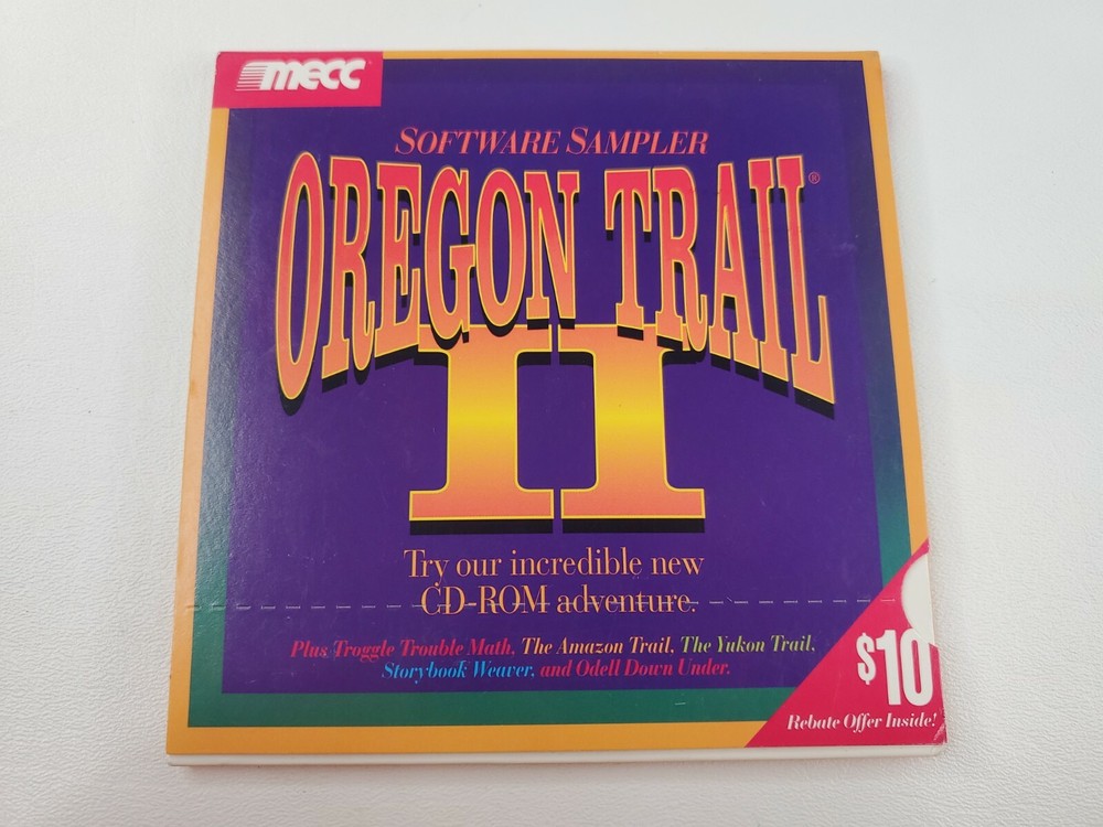 Vintage 1995 Software Sampler Disc Oregon Trail 2 New sealed Mecc
