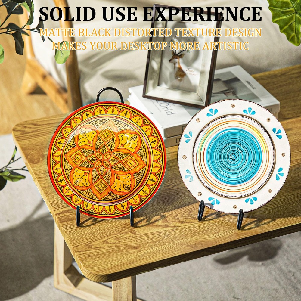 6 Pcs Bowl Display Stands Iron Large Medium Size Dish Display Stand Bowls Hol...