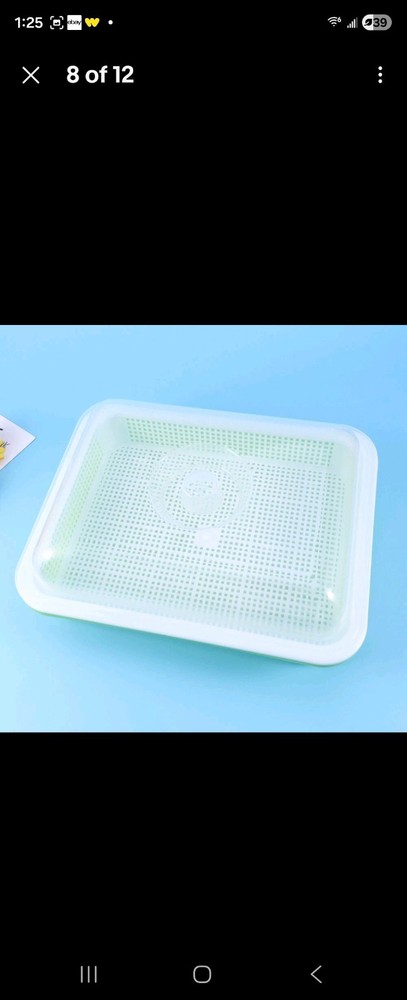 germination tray Sprouting Container Water Planting Tray Germination Tray 4pack