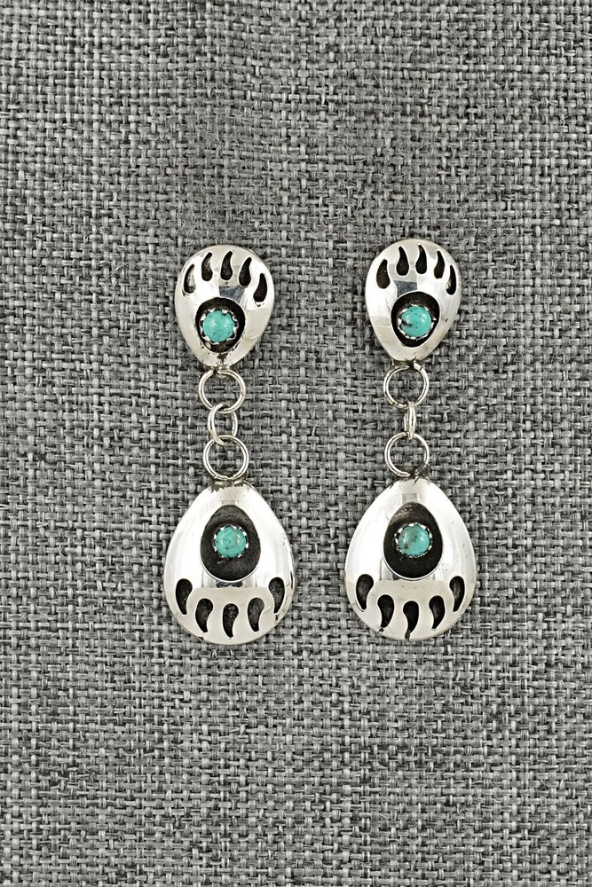Turquoise & Sterling Silver Earrings - Sandra Parker