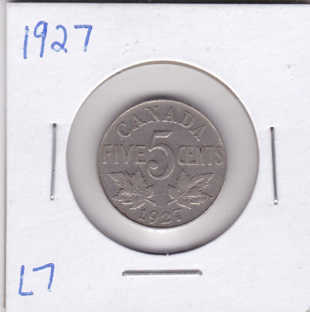 1927 Canada 5 Cents L7
