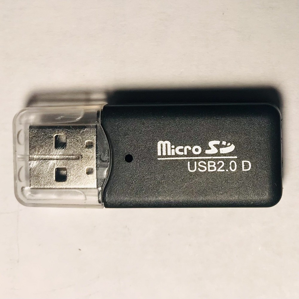 USB Micro SD Card Reader TF Adapter with LED — High Speed, Windows/Mac/Linux