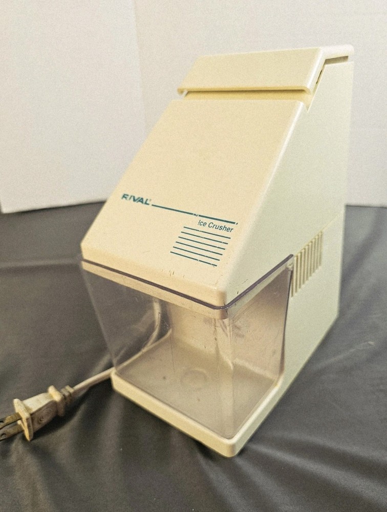 RIVAL Electric Ice Crusher Vintage Model 840 Removable Cup Works