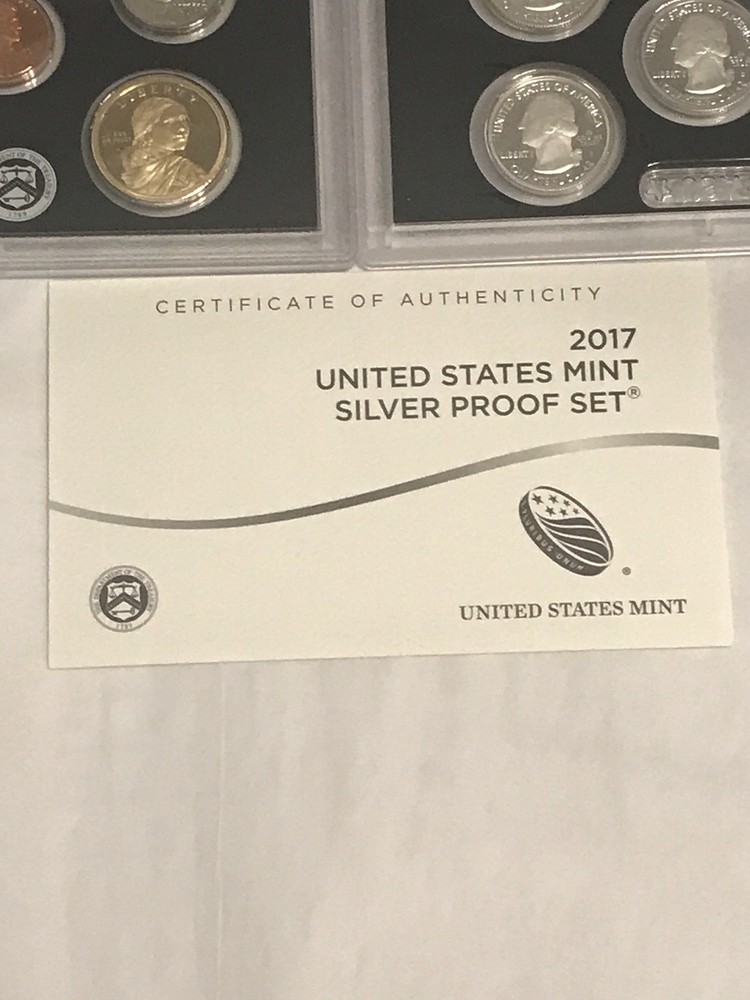2017 Silver Proof Set - ORPKG & COA (#Hd24)