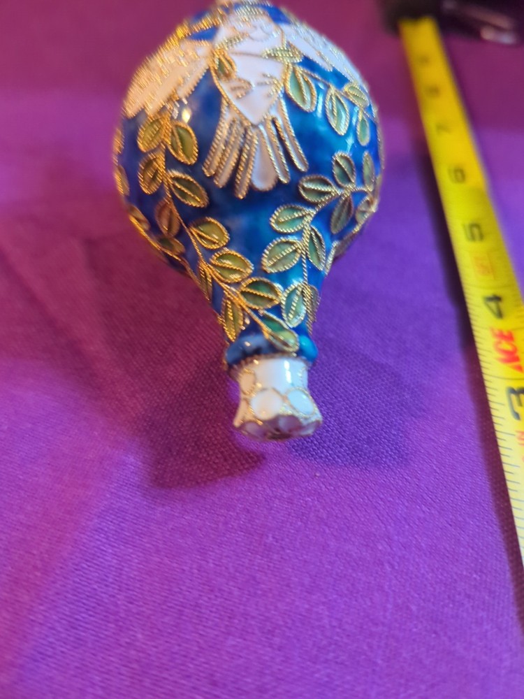Cloisonne Enameled Peace Dove Ornament