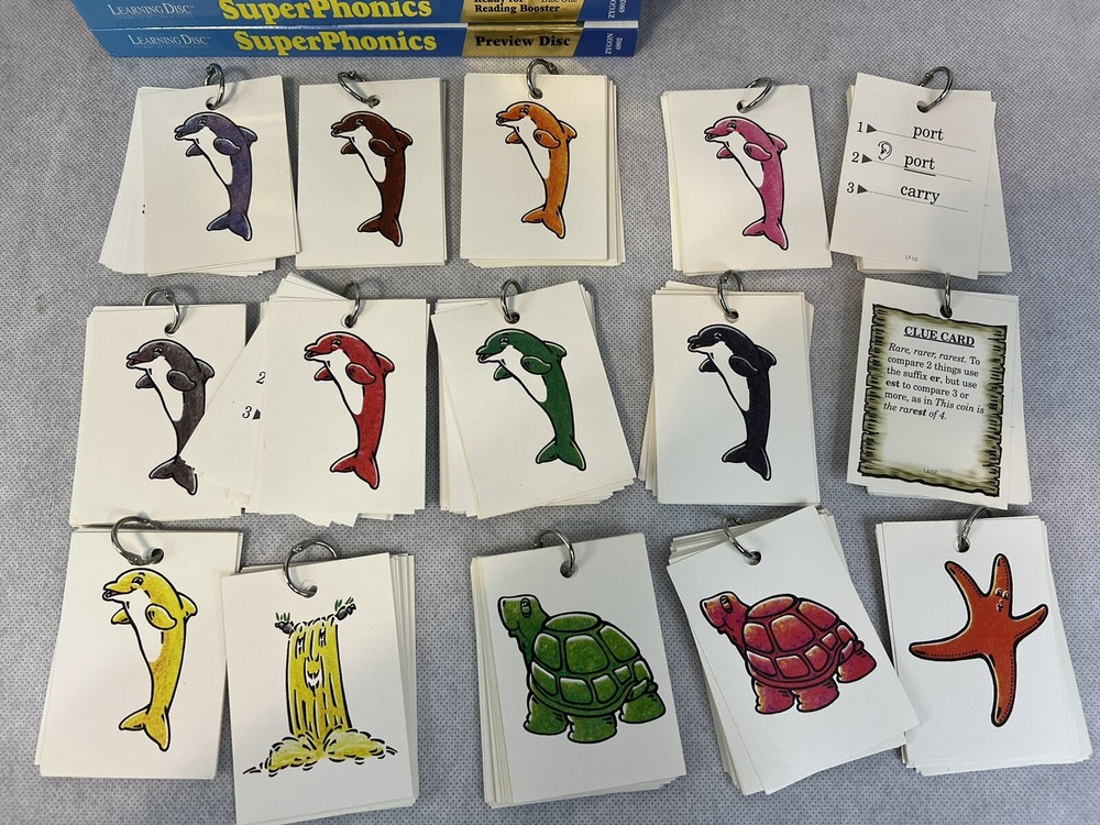 Superphonics Set Guide Books Home School Learning Educational Discs Flashcard