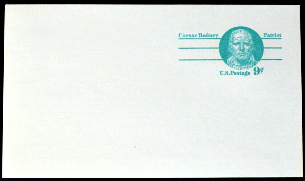 1976 US Sc. #UX70 postal card, 9 cent, mint, sharp corners, excellent condition