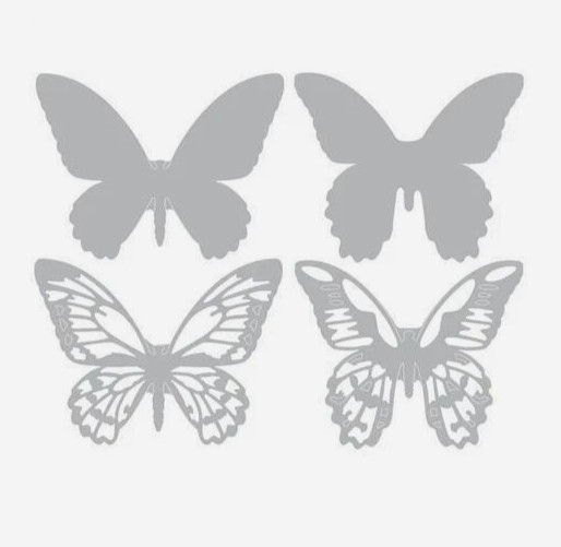 NEW Tim Holtz MINI DETAILED BUTTERFLIES 4pc Thinlits Dies #661802 by Sizzix