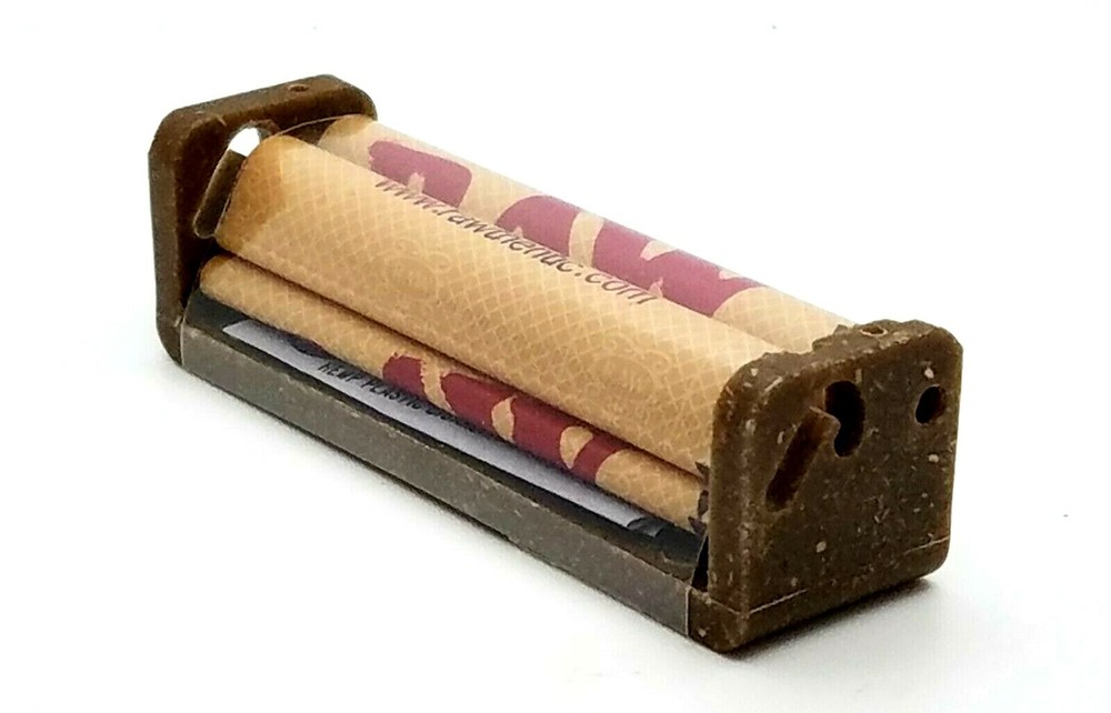 RAW Hemp Plastic Cigarette Rolling Machine 79MM Roller (4 Pack)