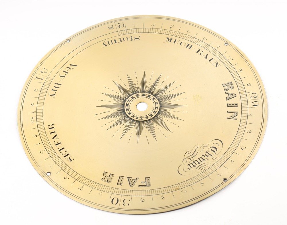 Barometer brass Dial Large 8"-BD-90
