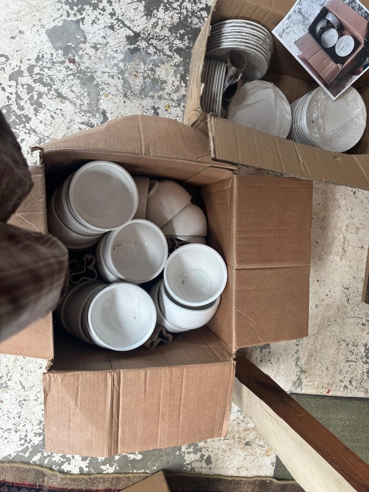 Restaurant Dishes Sets White Porcelain Slightly Used