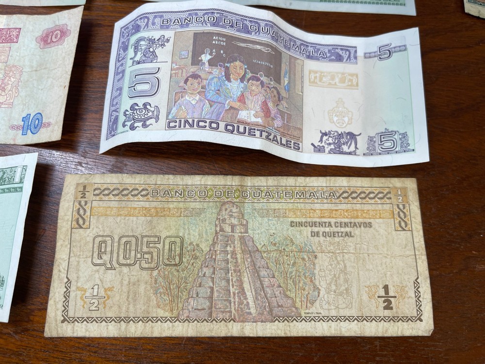 Guatemala 6 Banknotes Lot
