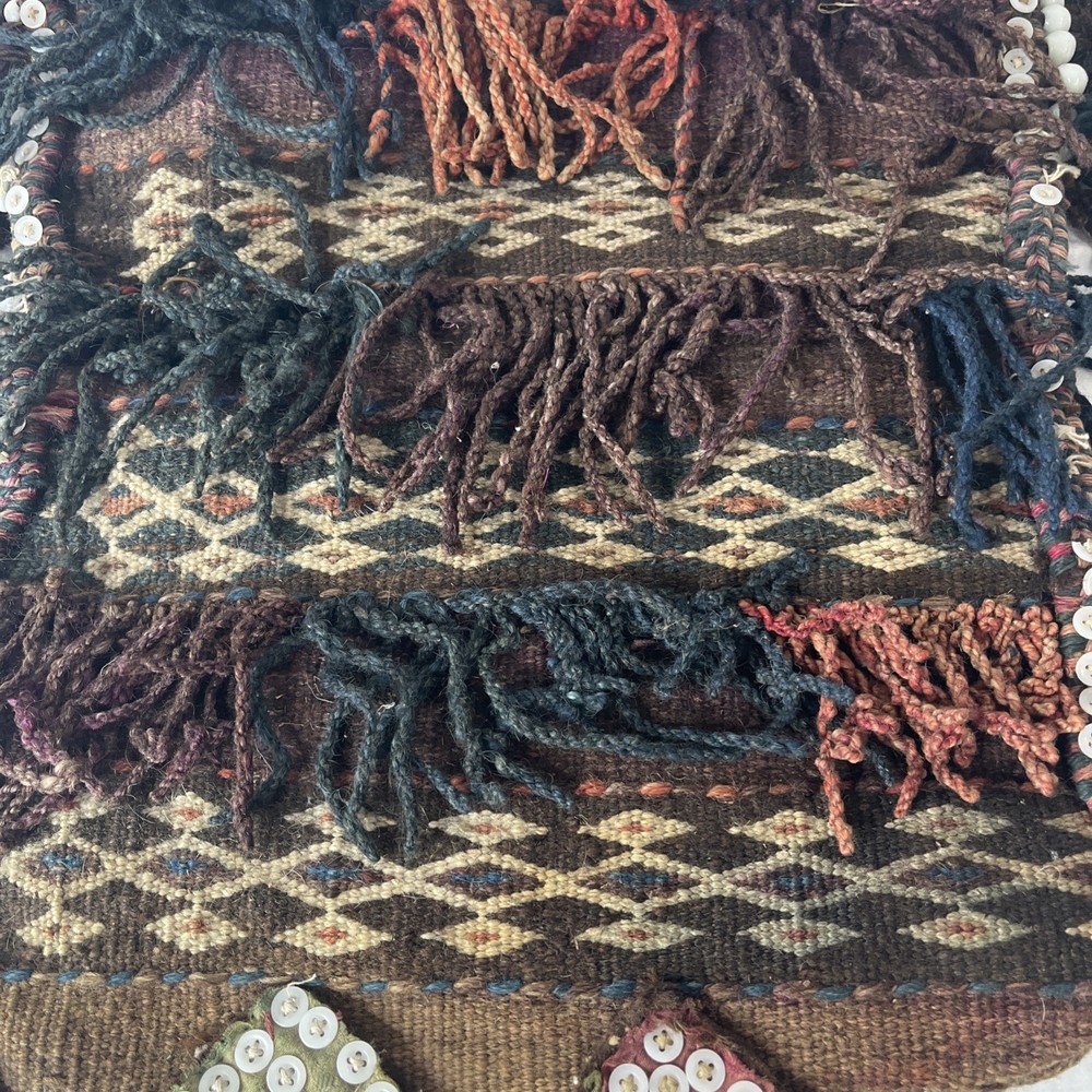Antique Woven Wool Nomad Camel Saddle Bag