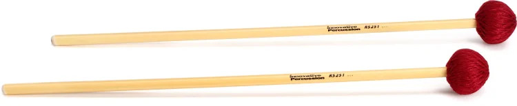 Innovative Percussion RS251 Medium Vibraphone/Marimba Mallets - Wine Cord -