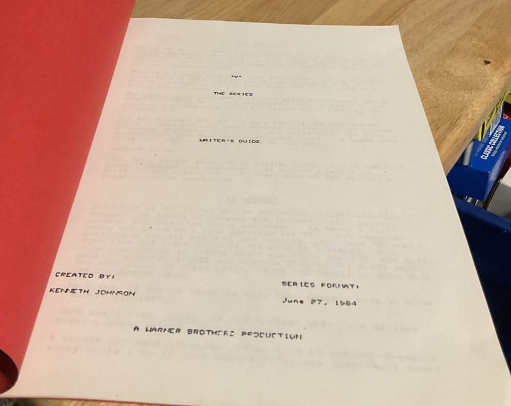 1984 “V The Series” Writers/Directors Guide Script