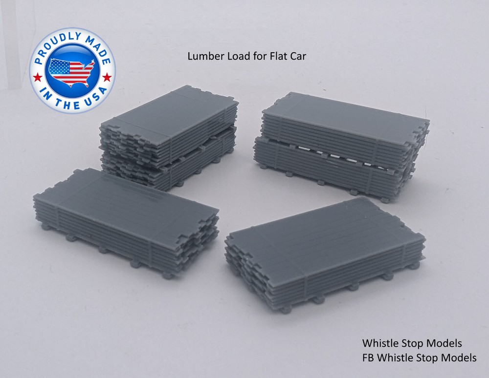 Z Scale Saw Mill Lumber Flat Car Load