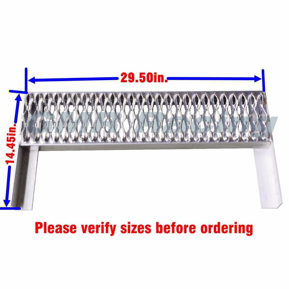 ALUMINUM STEP FOR PETERBILT BATTERY BOX TOOLBOX REPLACEMENT - 29.5" x 7" x 2" In