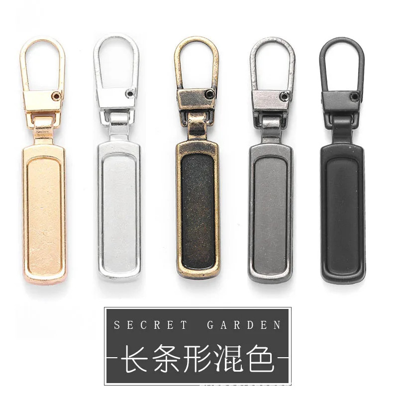 5Pcs Detachable Universal Zipper Puller Replacement Tab Zippers Head Sliders