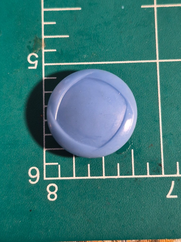 Colt # 2 button medium blue 3/4" excellent fancy dome shank round confirmed