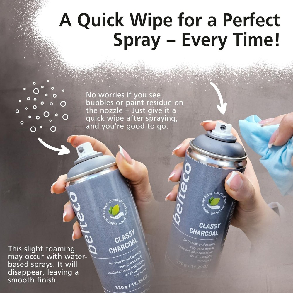 Crystal Clear Semi Gloss Spray Paint | Water based & Odorless | Eco-Friendly ...