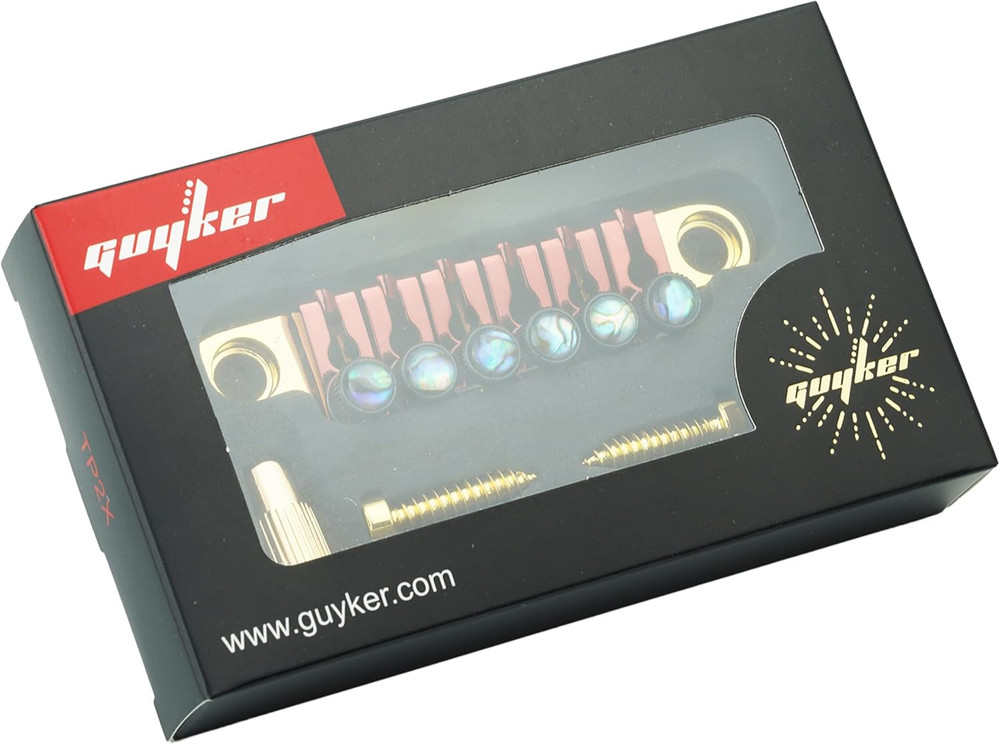 Adjustable Fine-Tuning Zinc Alloy Guitar Bridge Tailpiece with Studs Replacement