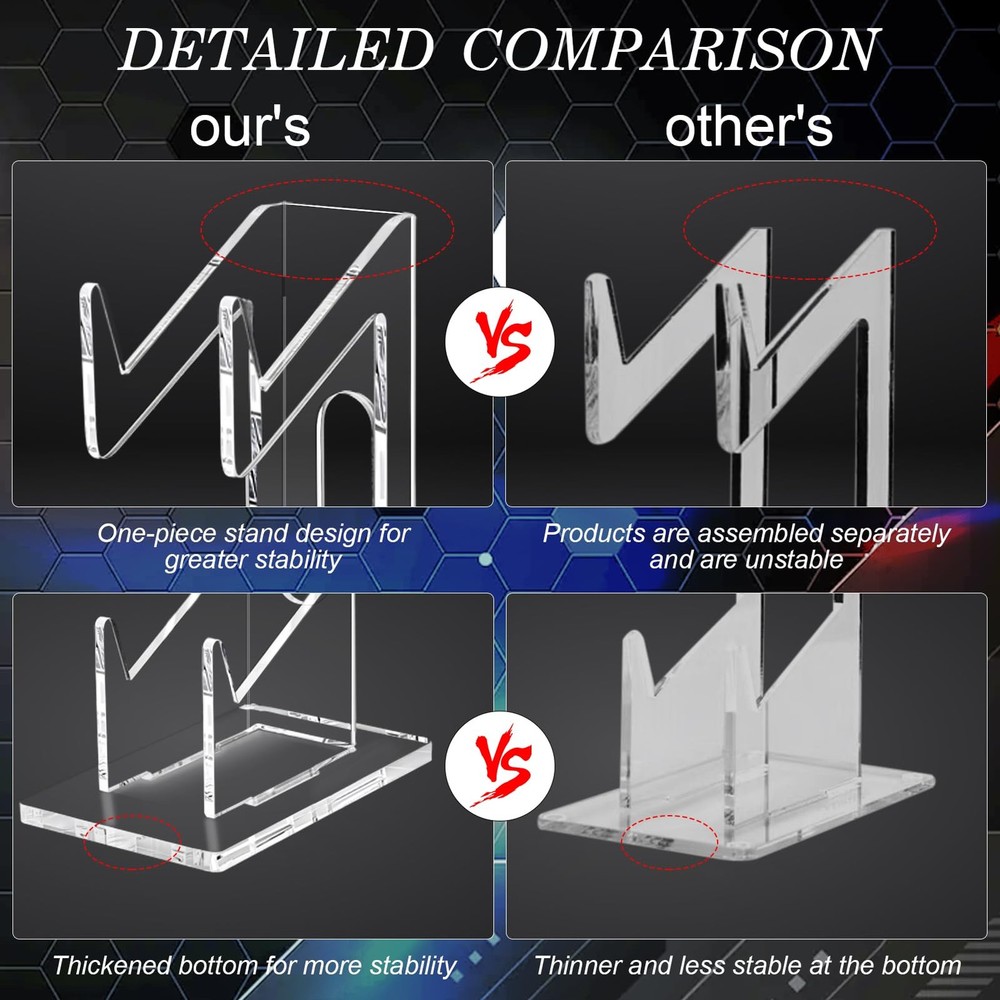 FYY Game Controller Holder 2 Tiers - Universal Dual & 2-Tier-Clear