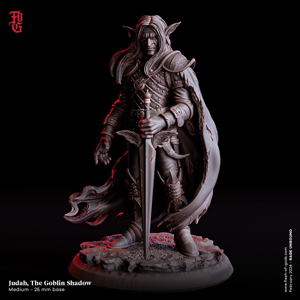 DnD Judah Goblin Mini 32mm Scale TTRPG