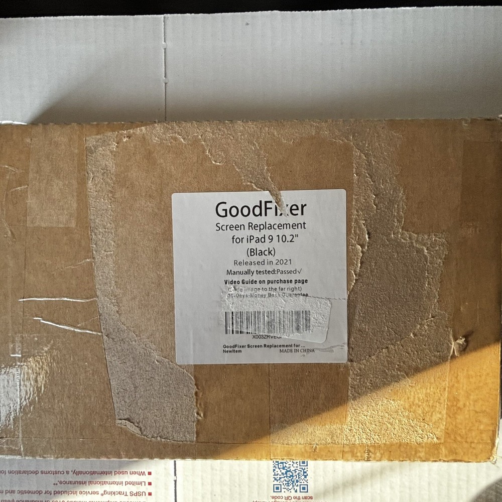 GoodFixer Ipad Screen Replacement For IPad 9 10.2” Black