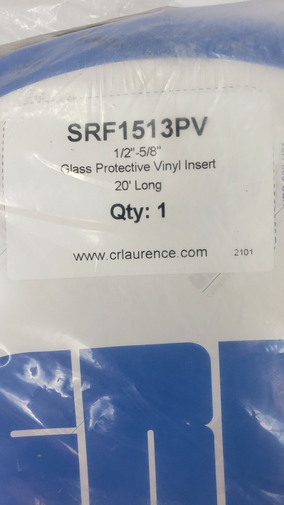 CRL SRF1513PV Roll Form Cap Rail Black Rubber Insert SEE DESCRIPTION