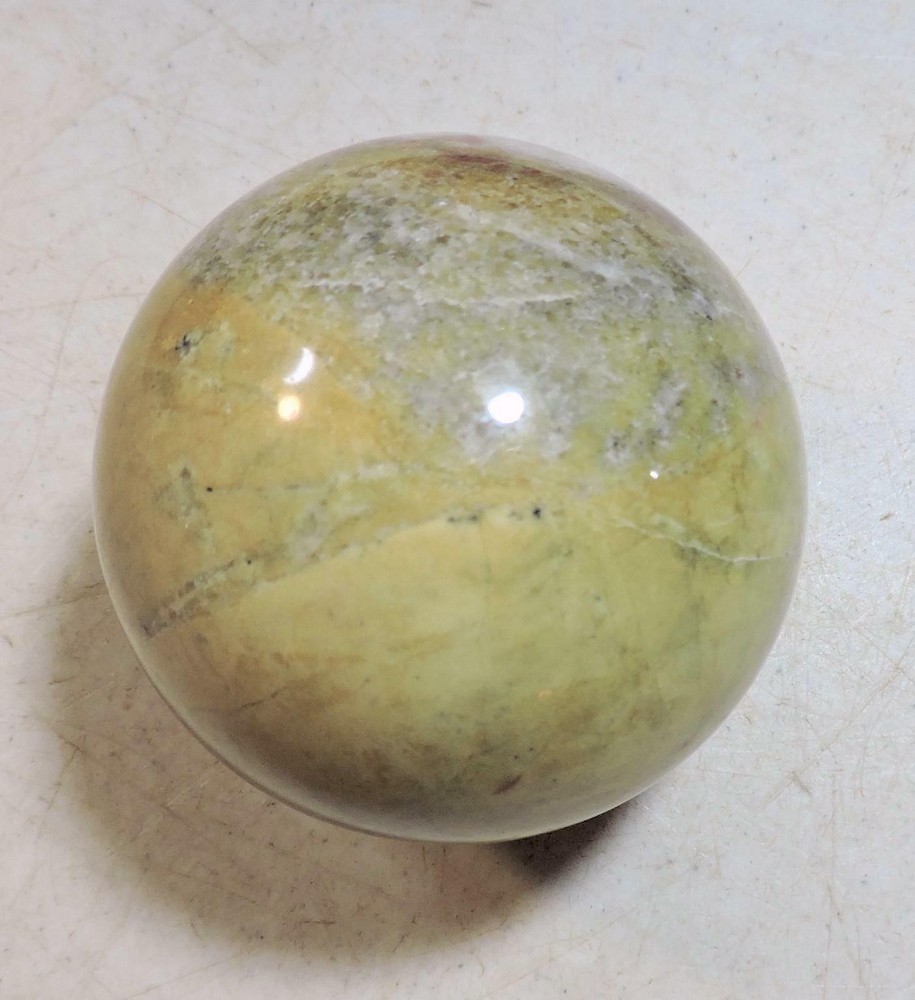 Fluorescent CA Calcite 70mm Sphere for Collection 5115