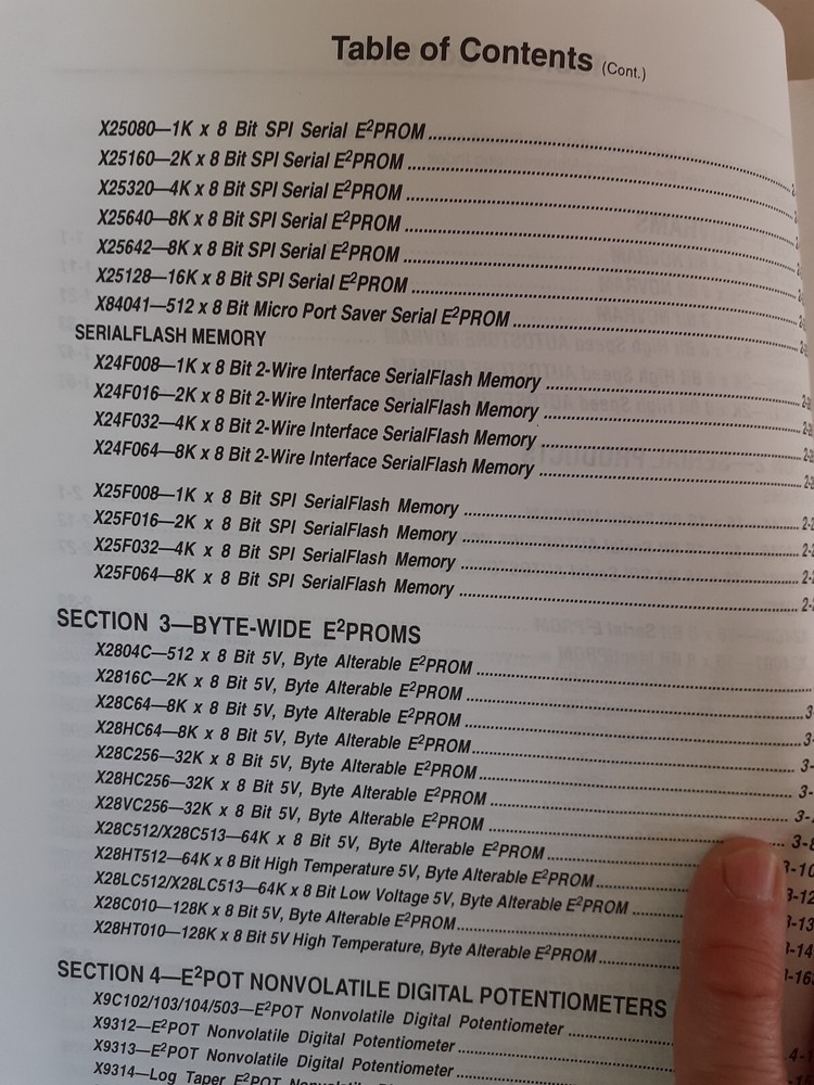 XiCor databook, 1995, memory devices