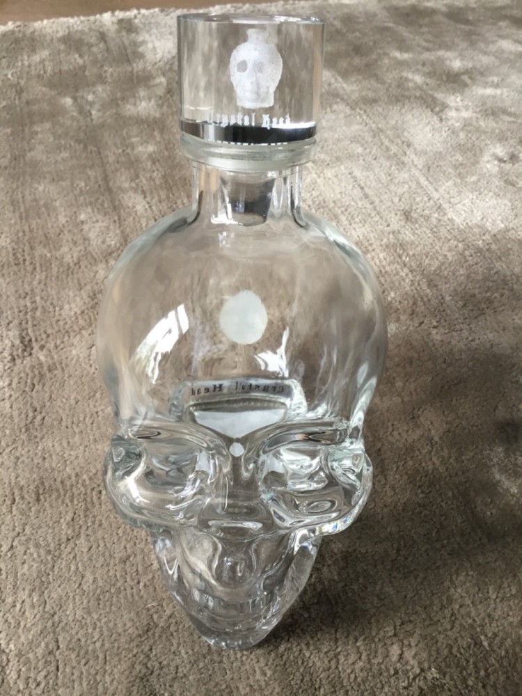 Crystal Head Vodka Empty Bottle 700ml with a very rare stopper.
