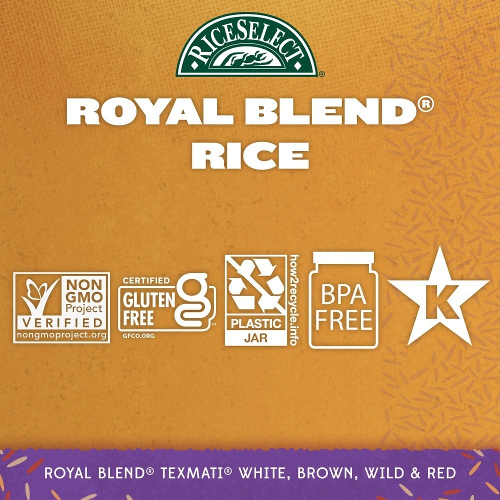 Royal Blend Rice, Texmati Rice Blend, 21 oz Jar